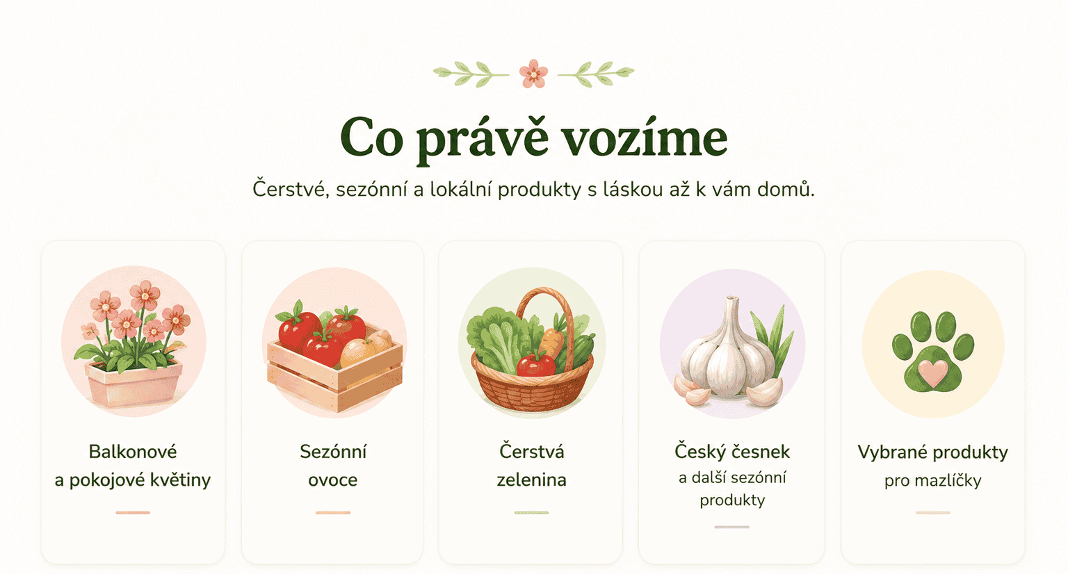 co vozíme